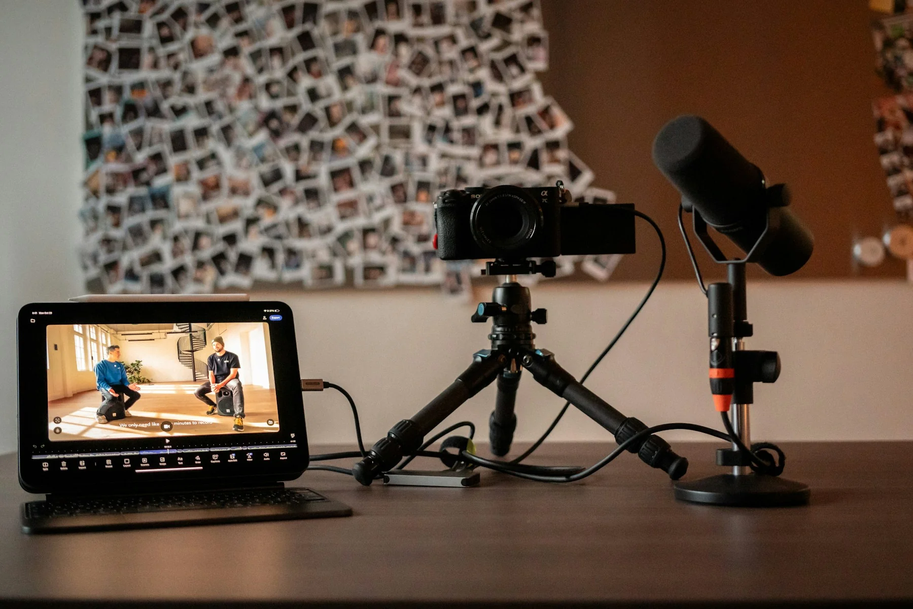 Live streaming video production setup